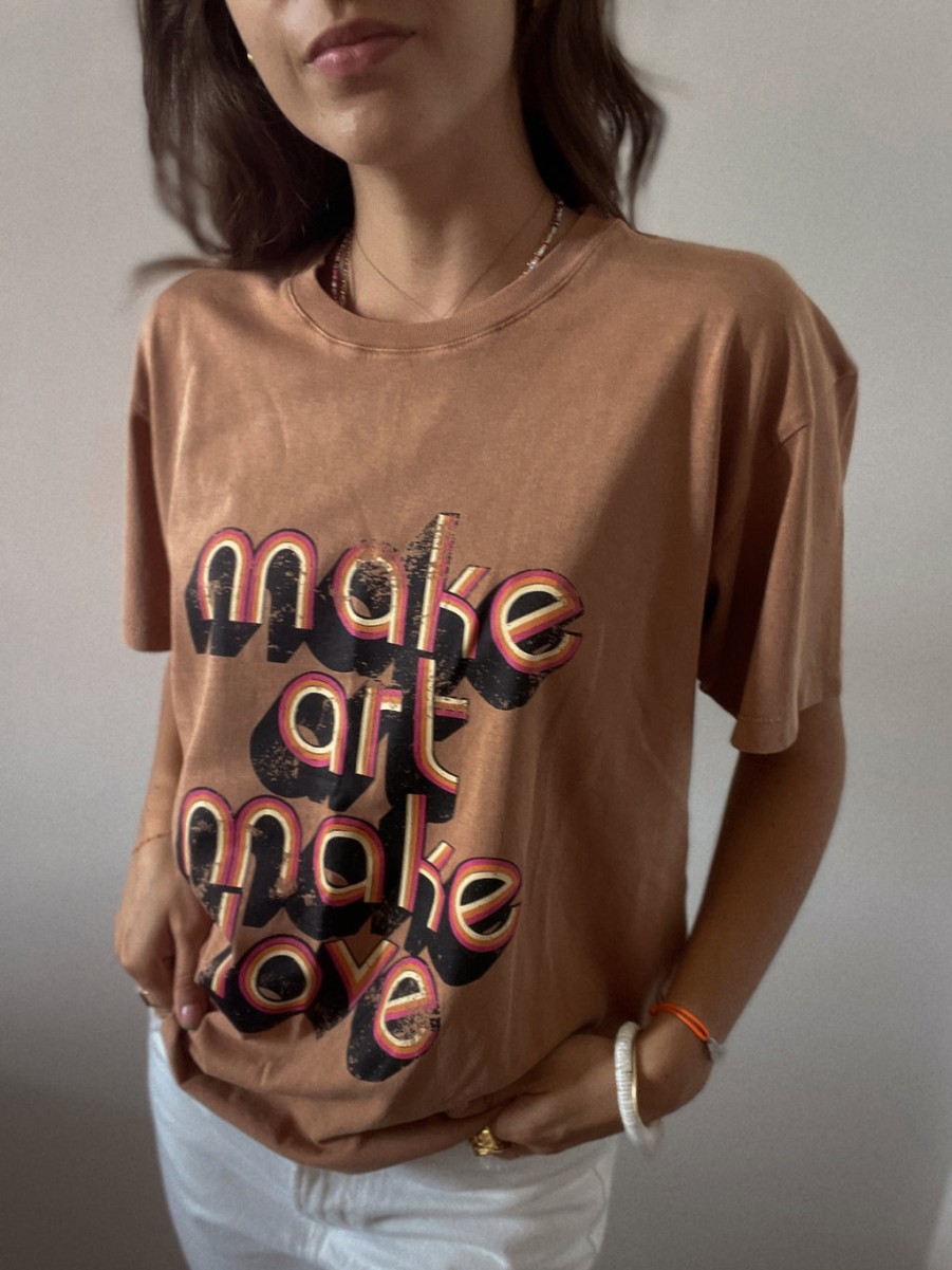 Soldes BREWSTER | T-Shirt Make Art Make Love - Brewster